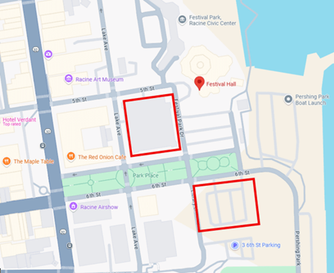 Racine HarborFest Parking Map